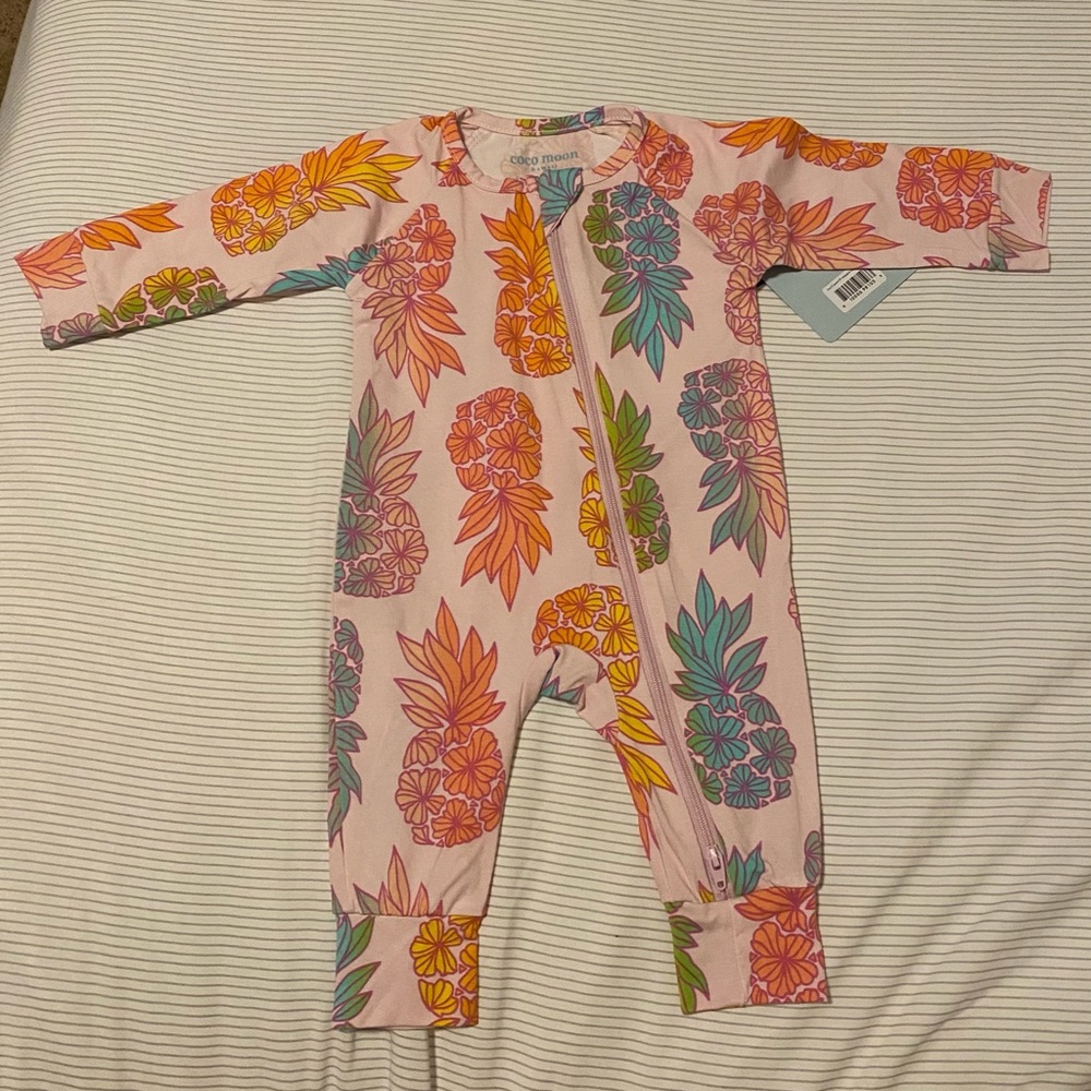 Coco Moon Pineapple Sherbert onesie